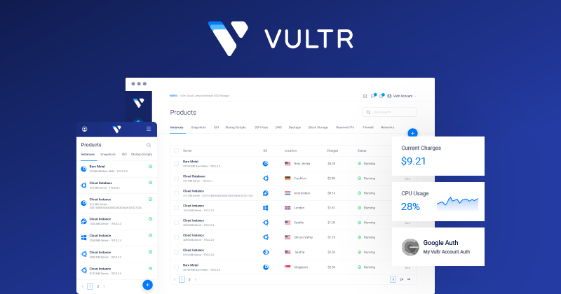 Vultr pricing and plans