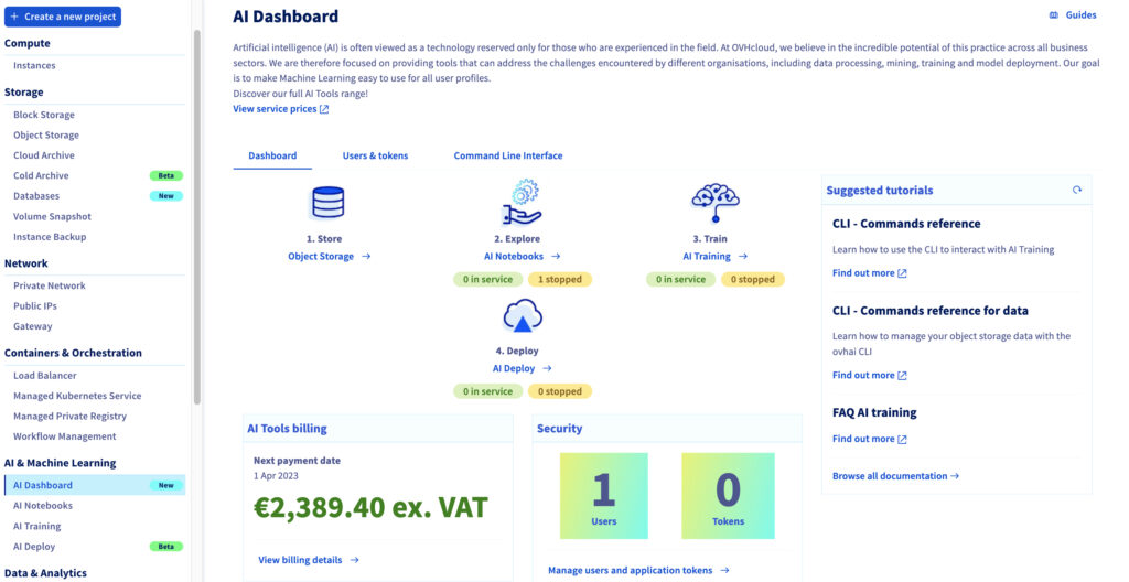 Ovhcloud pricing and plans