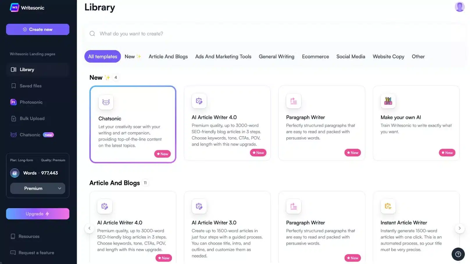 Writesonic pricing and plans