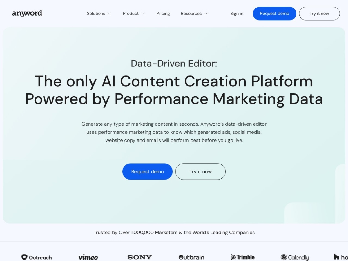 Anyword data-driven copywriting