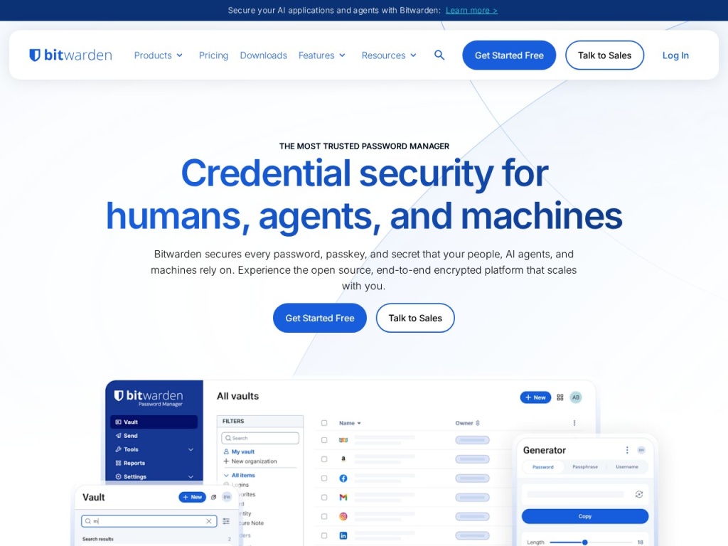 Bitwarden — the open-source rival with the most generous free plan