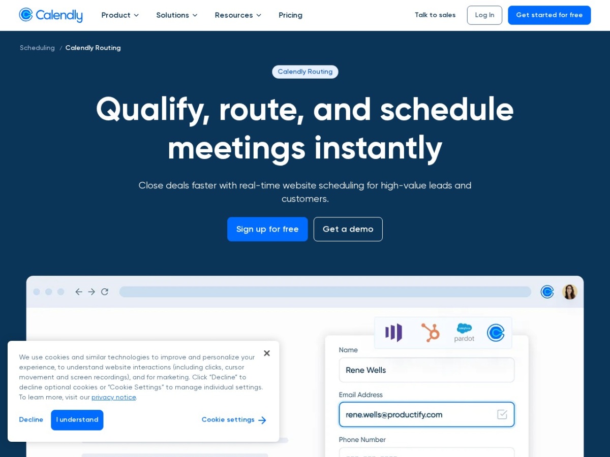Calendly routing