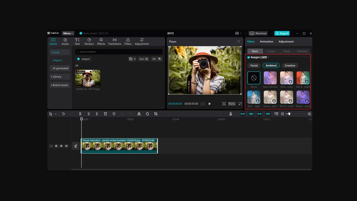 CapCut video editor