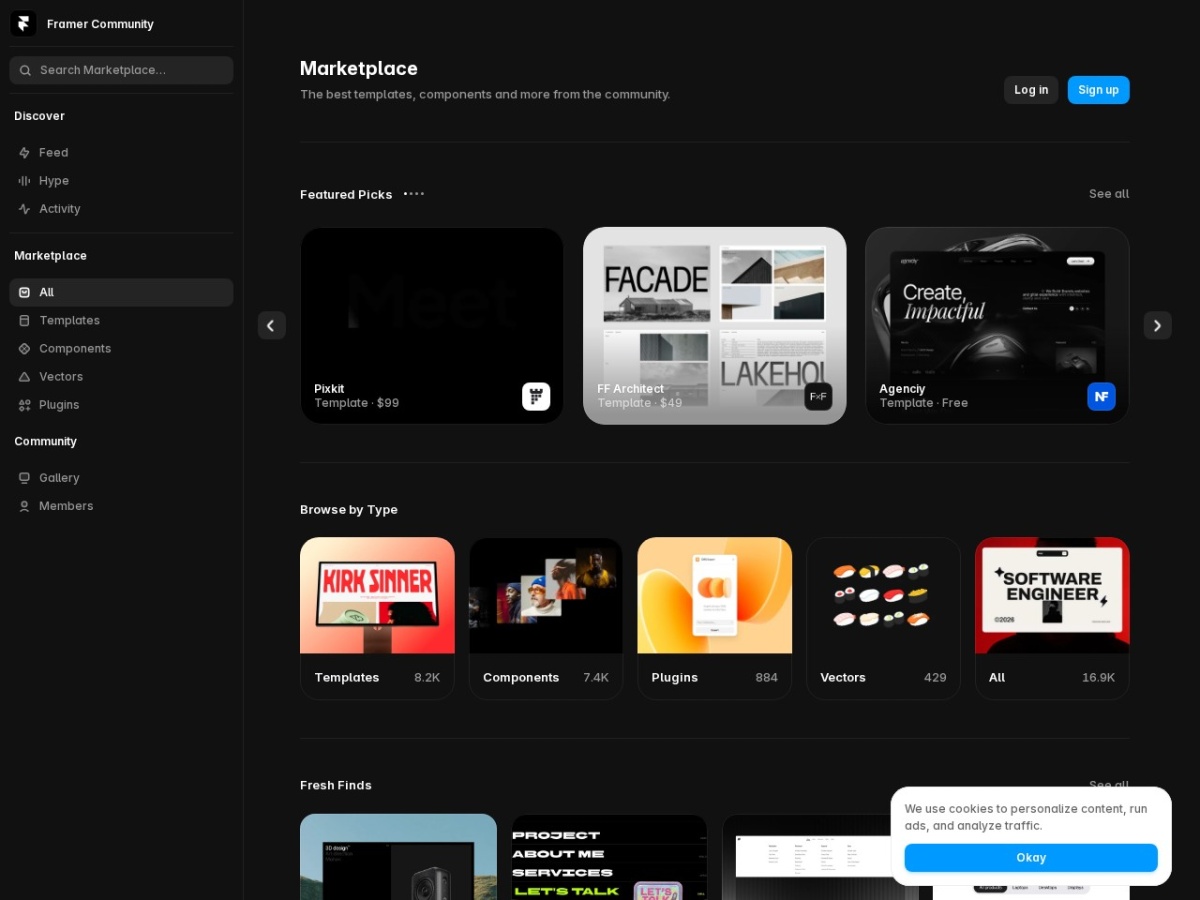 Framer marketplace