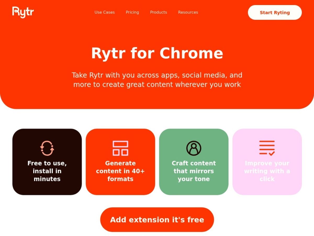 Rytr feature