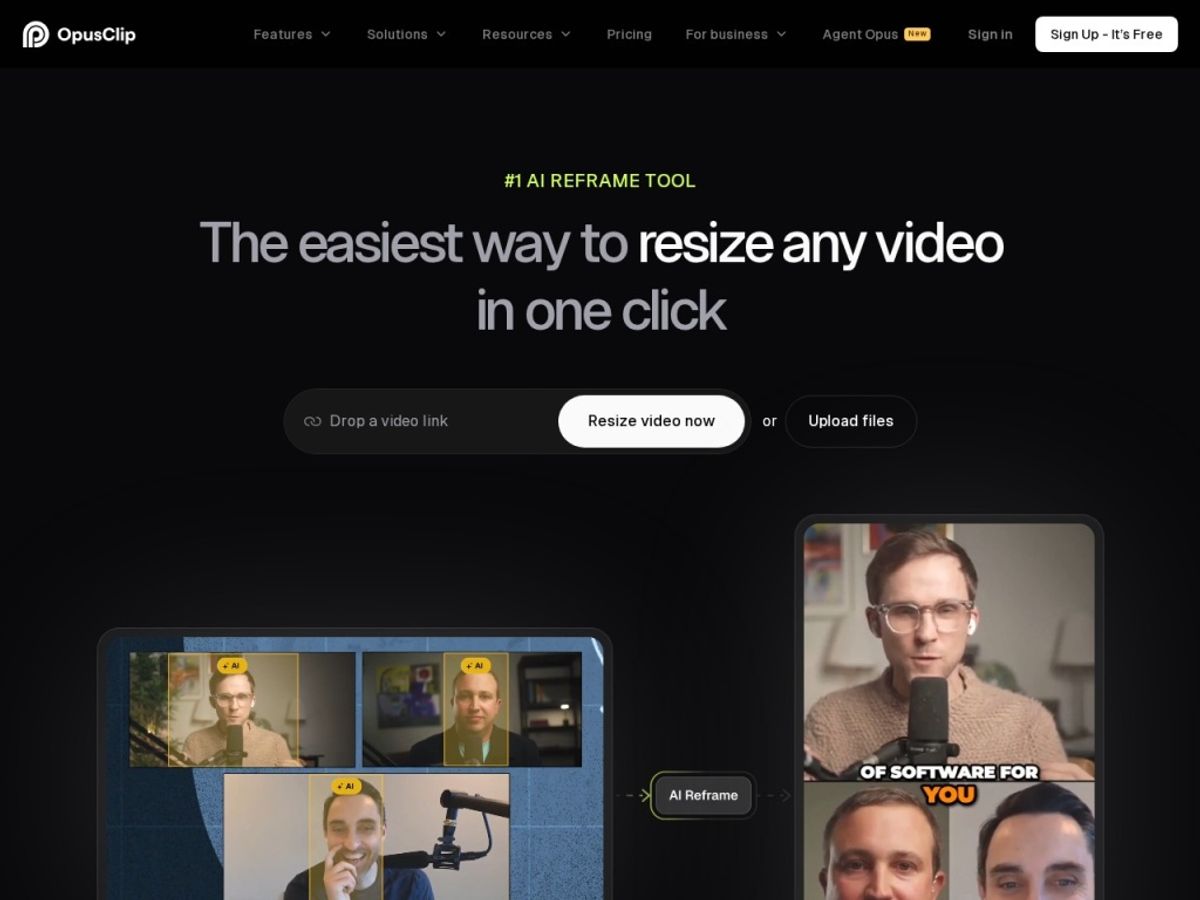 Opus Clip feature