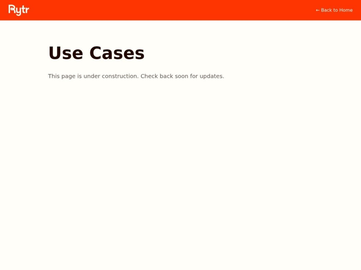 Rytr feature screen