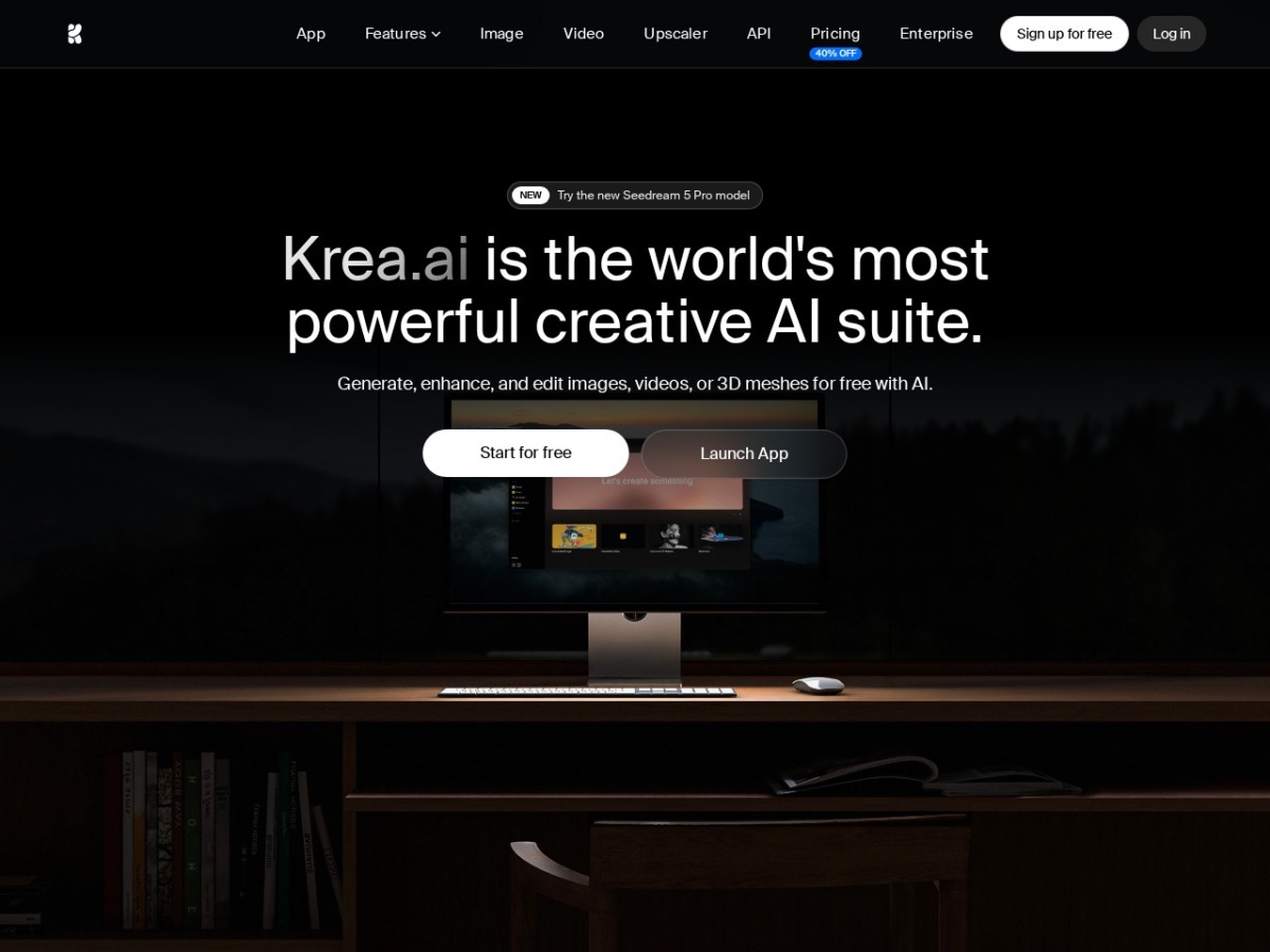 Krea homepage