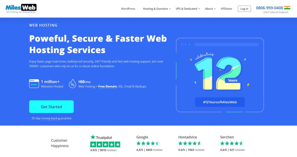 MilesWeb VPS hosting
