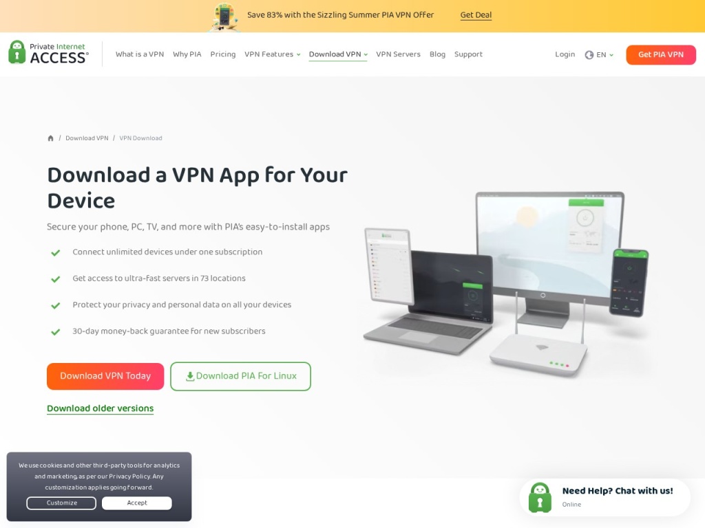 PIA ships open-source apps for every major platform
