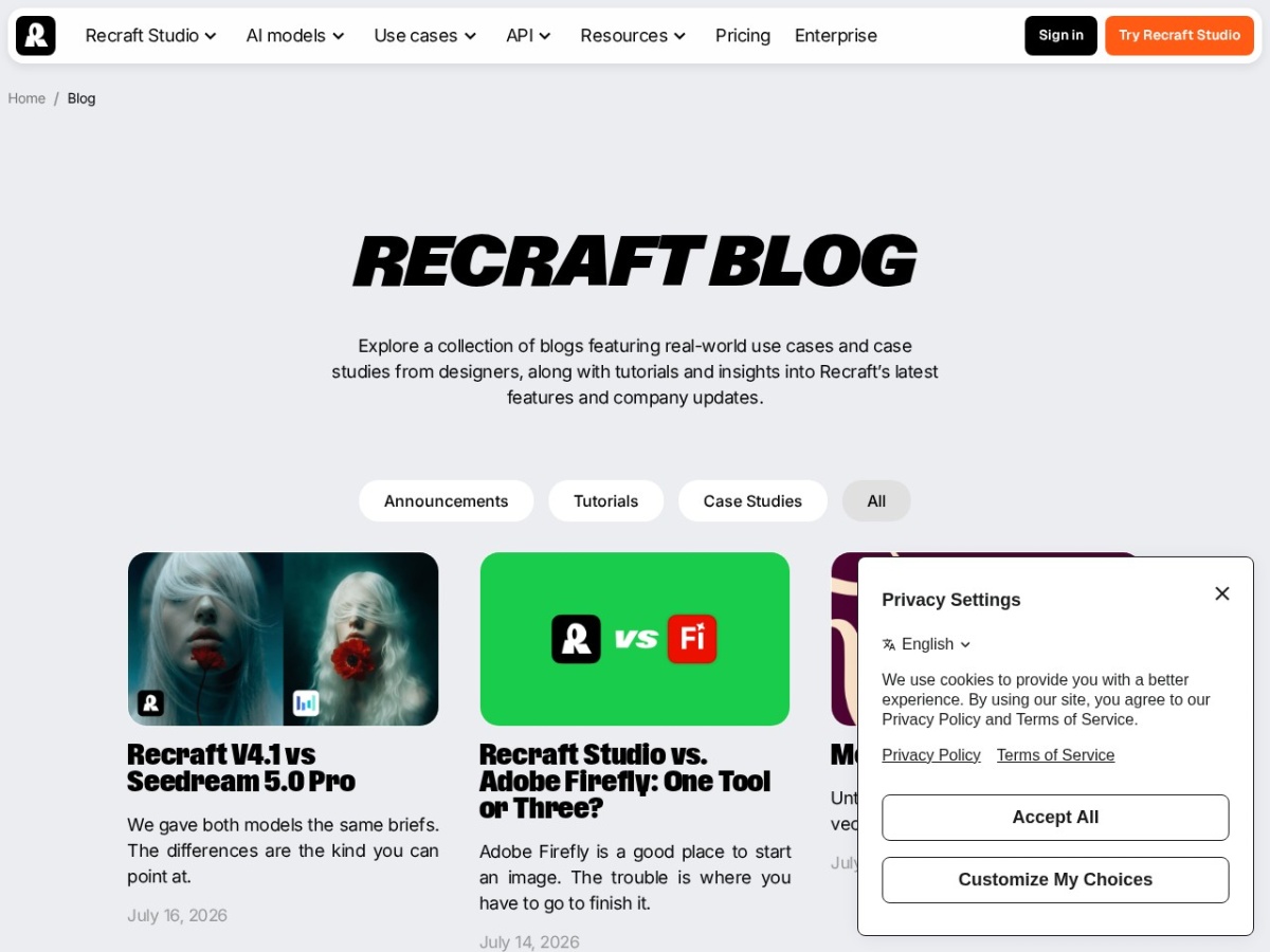 Recraft blog and guides