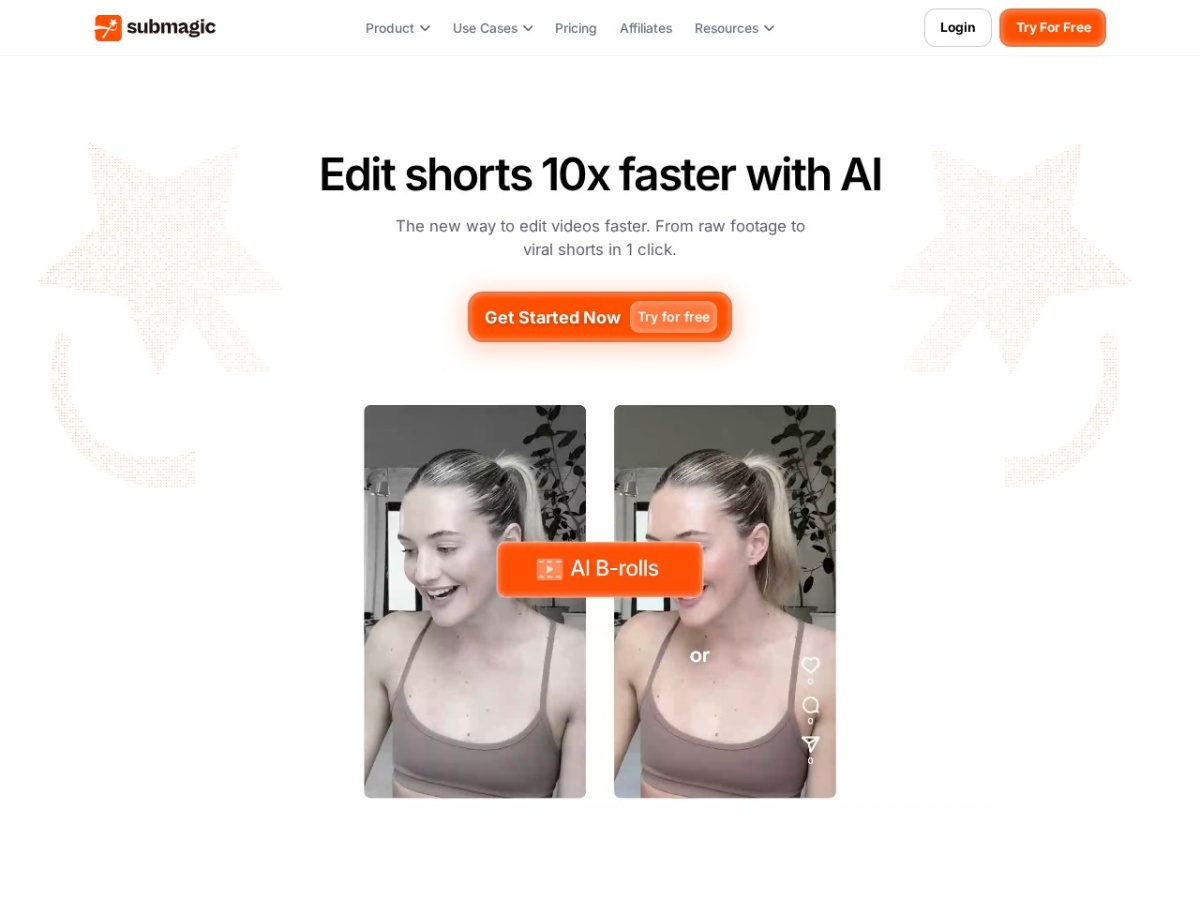 Submagic homepage
