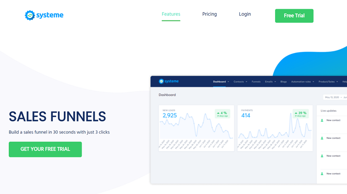Systeme.io funnel builder