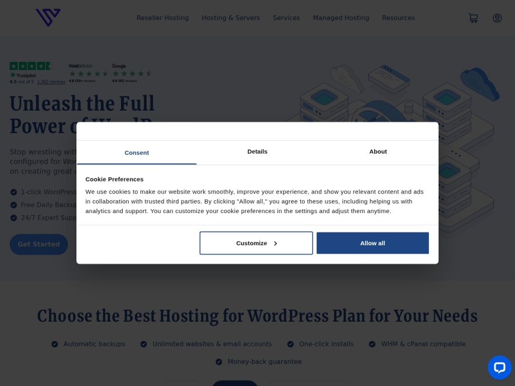 Verpex WordPress hosting — LiteSpeed and LSCache tuned out of the box