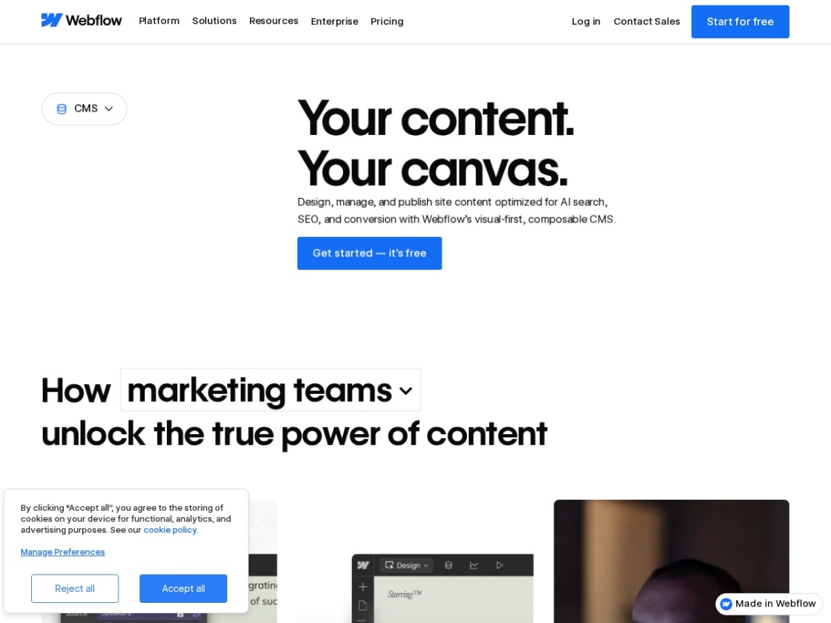 Webflow CMS