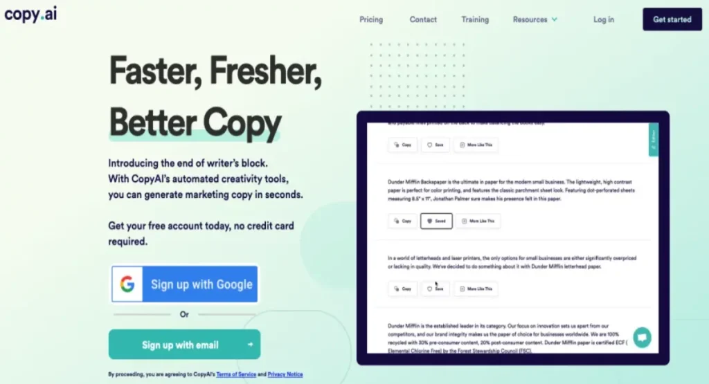 Copy AI affiliate program review 1