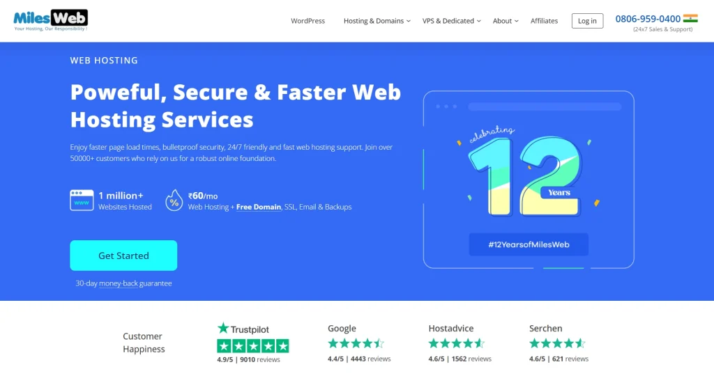 Milesweb hosting